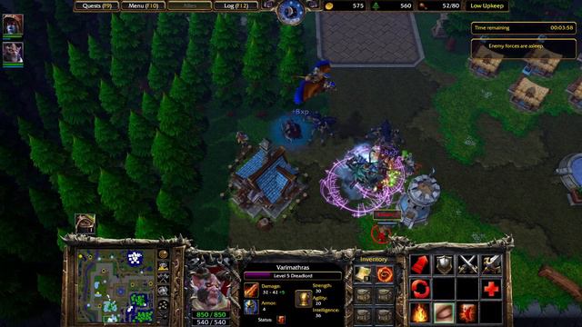 Warcraft 3 Reforged - Dreadlords Fall - Sneak Attack Rush - Hard