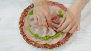 Как Красиво Нарезать Колбасу на Праздничный Стол ⭐ Готовим дома