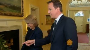 David Cameron's tour of 10 Downing Street