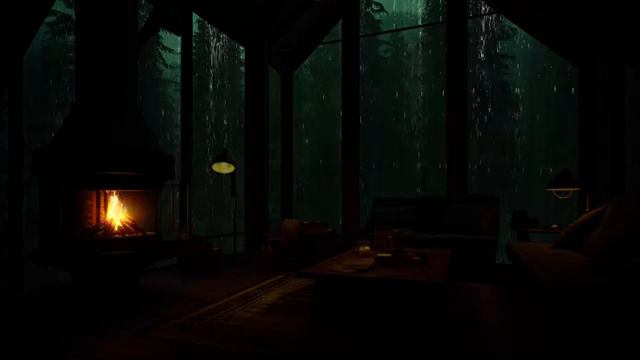 Encontre seu lugar para relaxar e dormir profundamente com chuva forte e trovoada смотреть онлайн