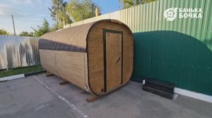#ОБЗОР #Баня-квадро 4 метра #баня-бочка