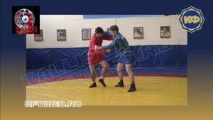 Техника борьбы самбо. Подхват изнутри  скручиванием.kfvideo.ru.mp4
