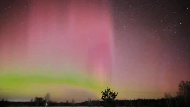 На Южном Урале случилось северное сияние смотреть онлайн