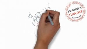 Как за 22 секунды карандашом нарисовать муху Вжика играющего на трубе