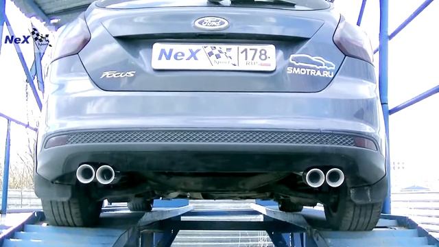 NeX® Ford Focus III Hatchback. ЭКСКЛЮЗИВ! Игрек( Y-pipe) & 4 насадки Ø 76 мм. Отличный из подобных