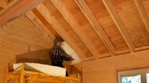 Log Cabin Building TIMELAPSE Built by ONE MAN (and Grandson)