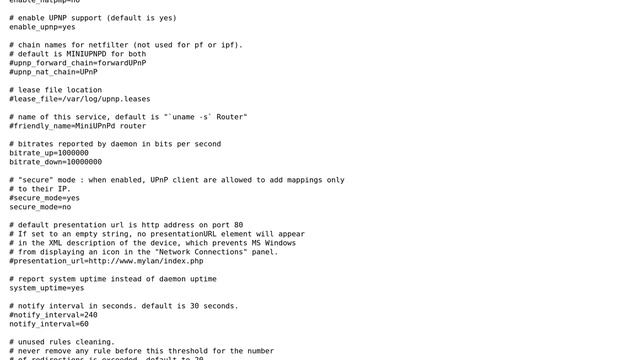 How do you config miniupnpd? смотреть онлайн