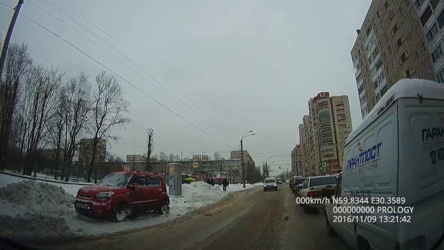 Ушел от столкновения на АБС.