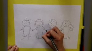 Друзья. Рисуем дома