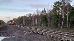 ТЭП70БС-003 С поездом Вильнюс - Клайпеда - Вильнюс
