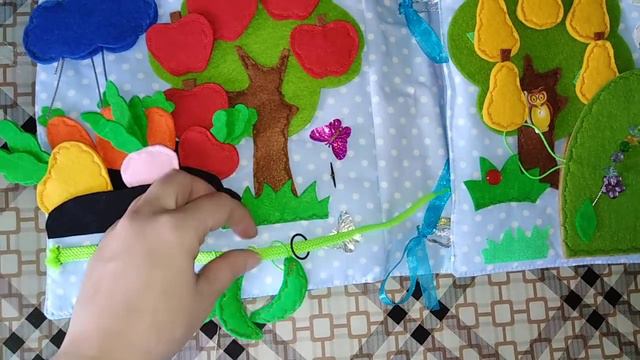 РАЗВИВАЮЩАЯ КНИЖКА ИЗ ФЕТРА И ТКАНИ И БАНОЧКИ !!! смотреть онлайн