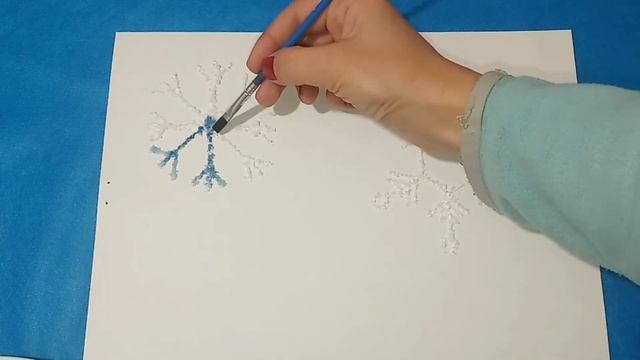 Как сделать необычные разноцветные снежинки из соли смотреть онлайн
