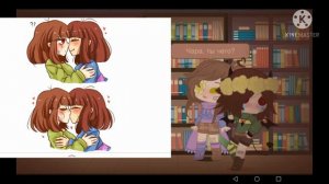 Реакция Чары и Фриск на шипы/Undertale. By:Milky