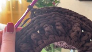 Вяжем Нескучный ковёр крючком из трикотажной пряжи вместе, просто и понятно