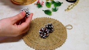 Новогоднее панно из джута своими руками. Идеи новогоднего декора.