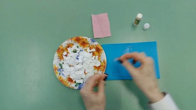 Занятие по аппликации в старшей группе "Пушистый зайка" смотреть онлайн