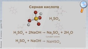 Химия 9 класс (Урок№13 - Оксид серы (VI). Серная кислота и ее соли.)