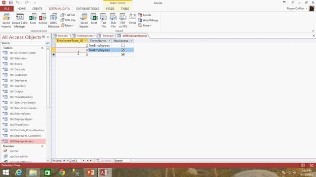 How To Manage User Authorization And User Access In Access 2013 ?