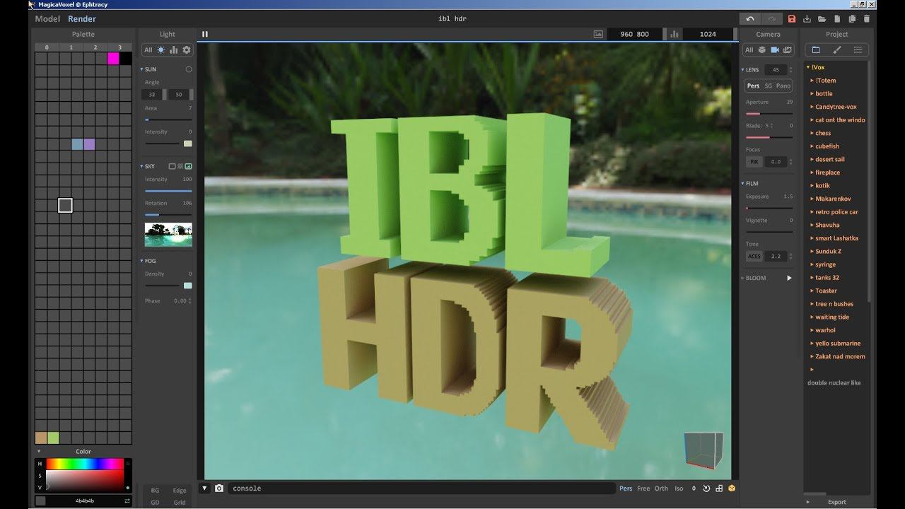 MagicaVoxel 0.99.4.1 IBL HDR