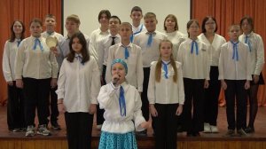 Песня "Ехал Кузя на коне". Хор "Звонкие голоса". Новозаимская СОШ.