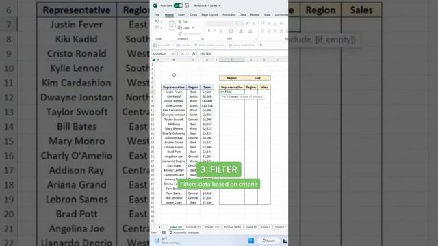 Sequence, Transpose, Filter #excel #excelsolutions #excelformulas #excelfunction