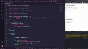 Build a Weight Tracker with Vue JS | Composition API Vue 3