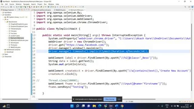 Session- 12 (How to apply waits in selenium || implicitlyWait || explicitlyWait)