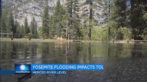 Flooding in Yosemite National Park impacting tourism