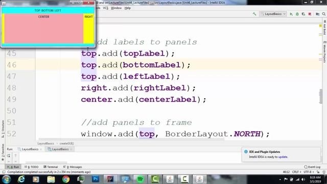 BorderLayout смотреть онлайн
