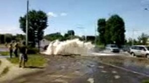 прорыв водопровода