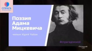 Стихи Адама Мицкевича в рубрику "Спрага до поезії"