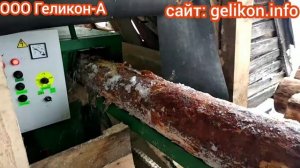 Брусовальный станок 4-х пильный для распиловки тонкомера на лафет и 2 необрезные доски,2 горбыля