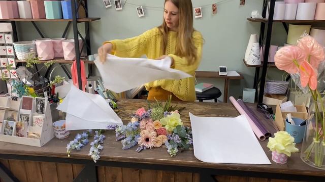 Букет на который обратят внимание/ Фонтан эмоций/ Упаковка букета счастья смотреть онлайн