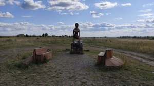 Памятник ''Русскому инопланетянину'' в Молебке уничтожен. Обзор 29.07.2021