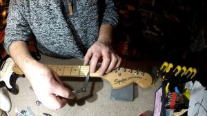 Squier Strat Standard Set Up Part 2