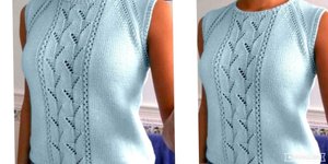 Топ с простым, но эффектным узором.