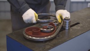 Демонстрация на станке ПРОФИ-5  новых лекал БЛ-4, ДЛ-3 и ДЛ-8 для элементов холодной ковки.
