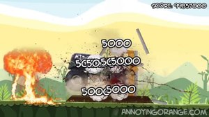 Annoying Orange vs Angry Birds: MIDGET APPLE