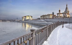 Зимний Иркутск. 4К.