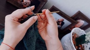 Красивая обработка края крючком