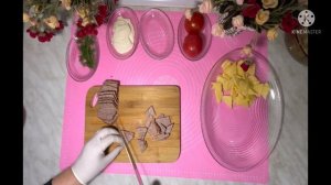 Супер Бюджетный Салат Из Помидора, Сыра И Сухариков Заправленный Майонезом С Чесноком | Mubina Xanu