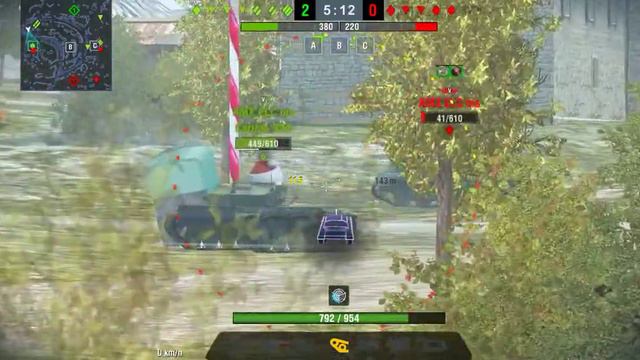 World of Tanks: Blitz SU-100Y gameplay on Realme 6 60 FPS смотреть онлайн