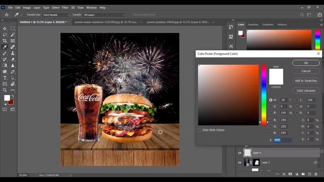 Fast food Burger Design Packaging Template Using Photoshop Tutorials Video ? смотреть онлайн