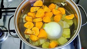 Крем суп из лосося с плавленым сыром