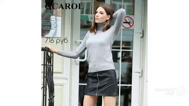 Топ товаровс Алиэкспресс - Женский свитер с высоким воротником смотреть онлайн