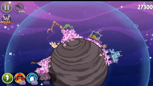 Angry Birds Space cosmic crystals - 3 Stars Walkthrough Level 7-21 [4K 60FPS] смотреть онлайн