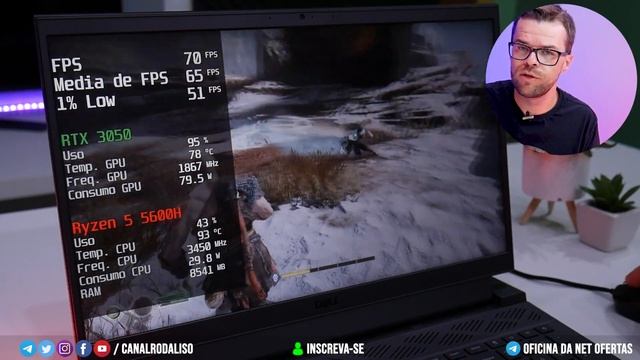 NOTEBOOK DELL G15 - É bom para jogos? - RODA LISO смотреть онлайн