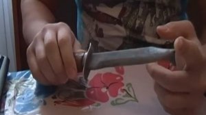 легендарный НР-40! реальный боевой нож разведчика прошедший ВОВ!