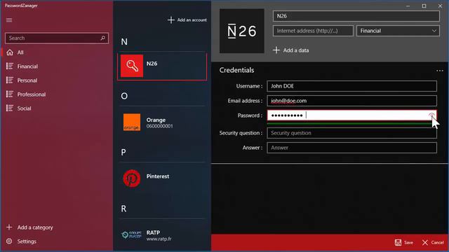 PasswordZanager - Manage your credentials on Windows 10 смотреть онлайн