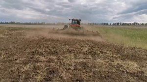 Дисковая борона АН-8 БД VS БДМ 6Х4 на залежной земле